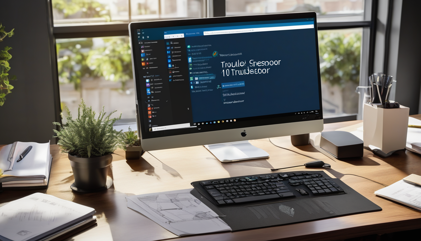 Accessing the Windows 10 Troubleshooter